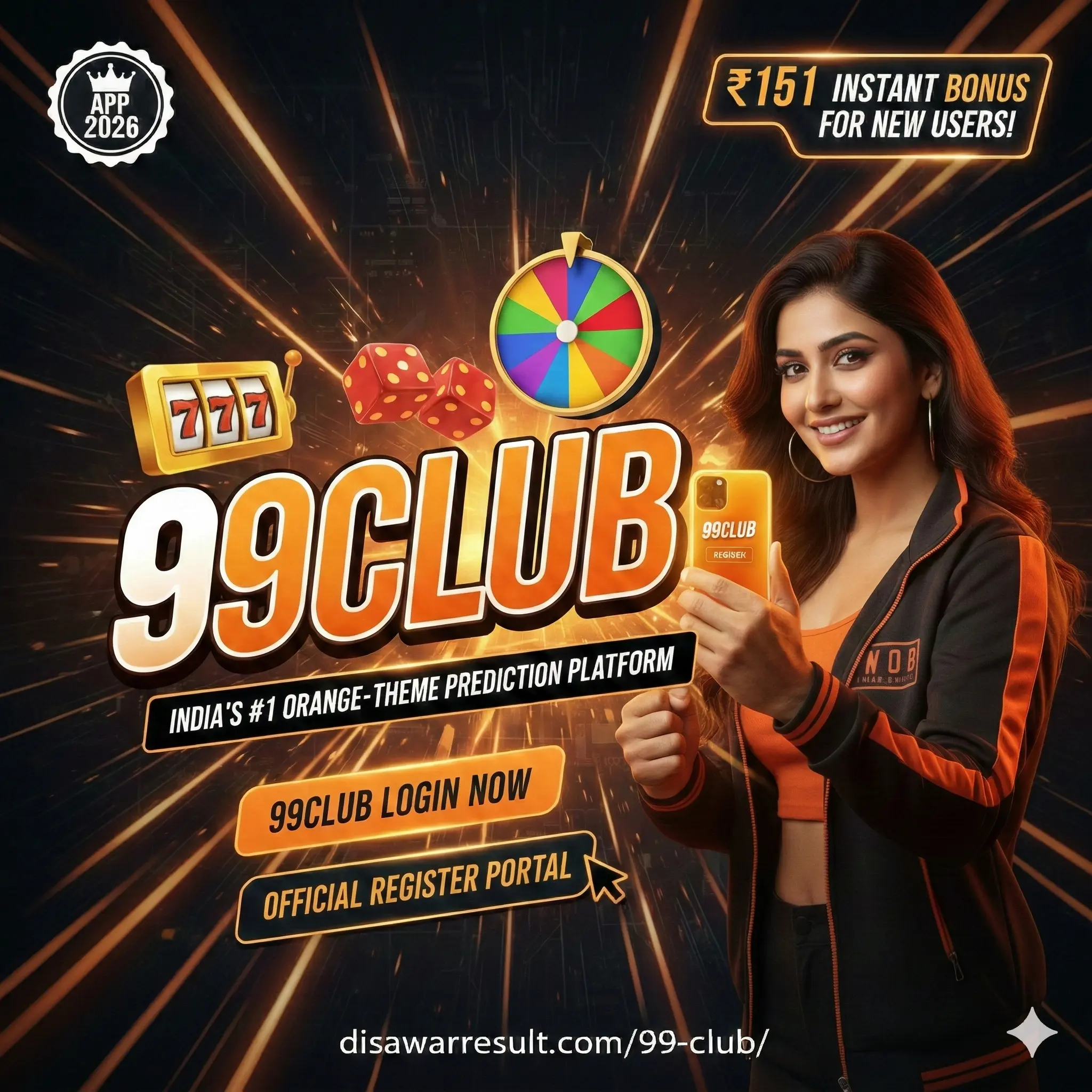 99Club Official Red White Platform